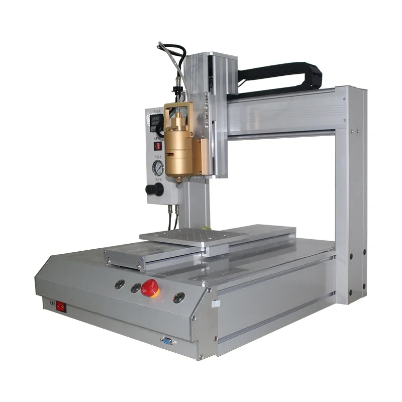 Three-axis desktop cell phone case gluing machine glue machine equipment PUR hot melt adhesive automatic dispensing machinery