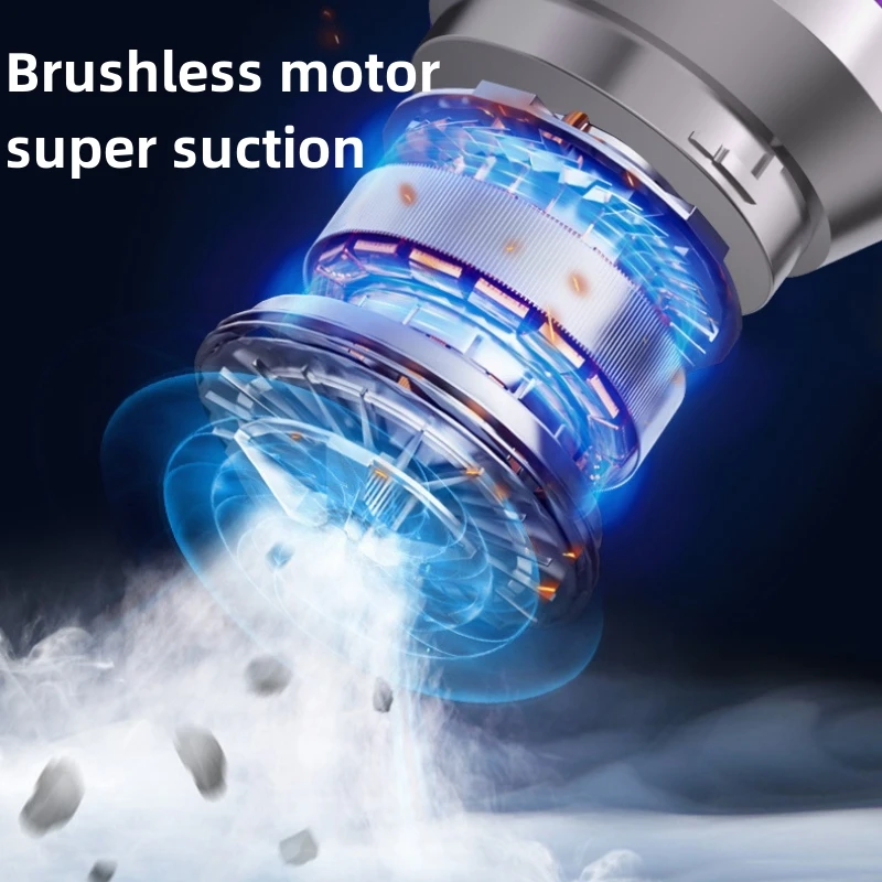 Brushless Motor Car Accessories 6000mAh Large Capacity Battery Powerful Wireless Vacuum Cleaner Electrical Appliances Handheld