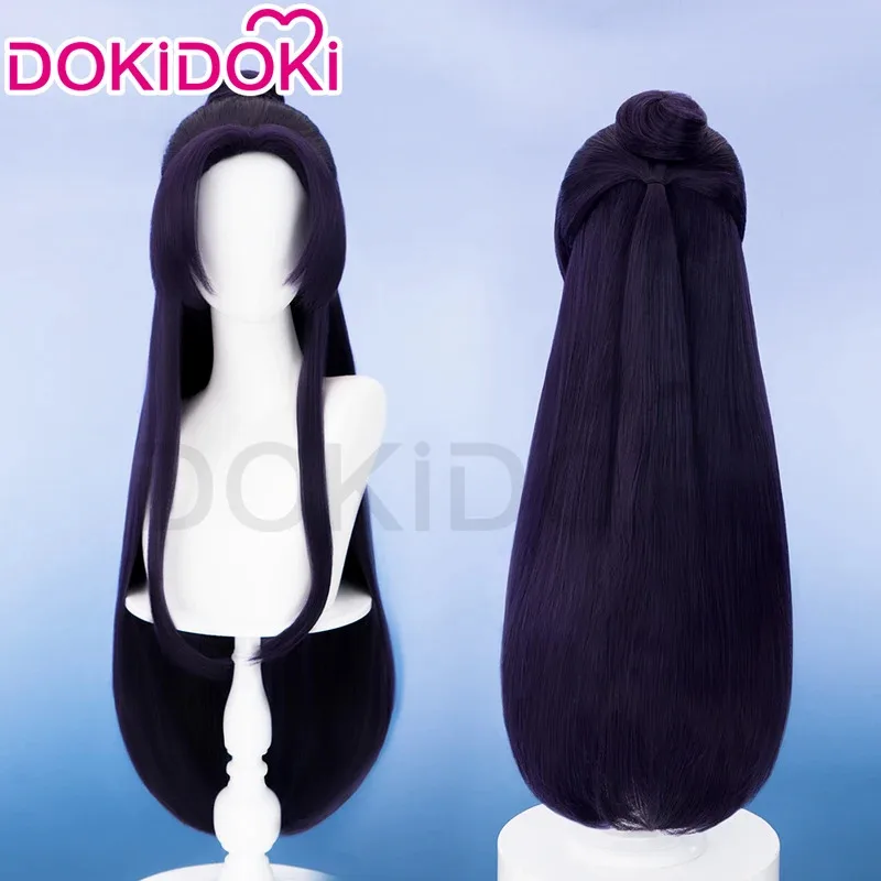IN STOCK Jinshi Front Lace Wig Anime The Apothecary Diaries Cosplay DokiDoki Men Purple Long Hair Renshi Cosplay Free Wig Cap