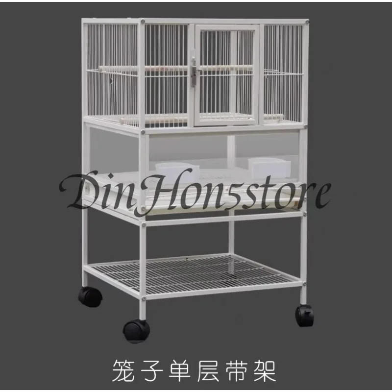 Three-story birdcage, parrot cage, peony villa, tiger skin Xuanfeng space, extra-large multi-level group birdcage, 2214