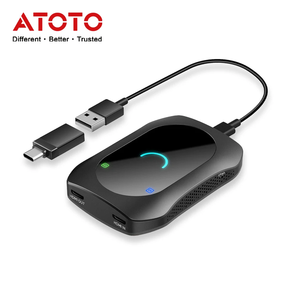 ATOTO 8-in-1 Android Car AI Box with HDMI, 4G WiFi