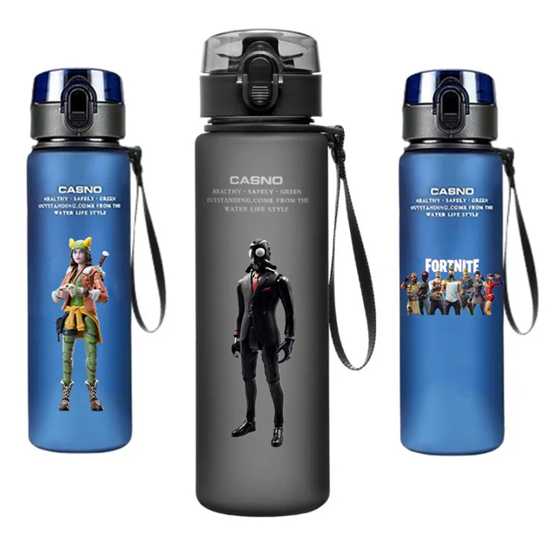 Fortnite Shooting Game Plastic PcLeakProof Resistant Outdoor 560ML Large Capacity CampingPortable Travel Sports Anime Water Cup