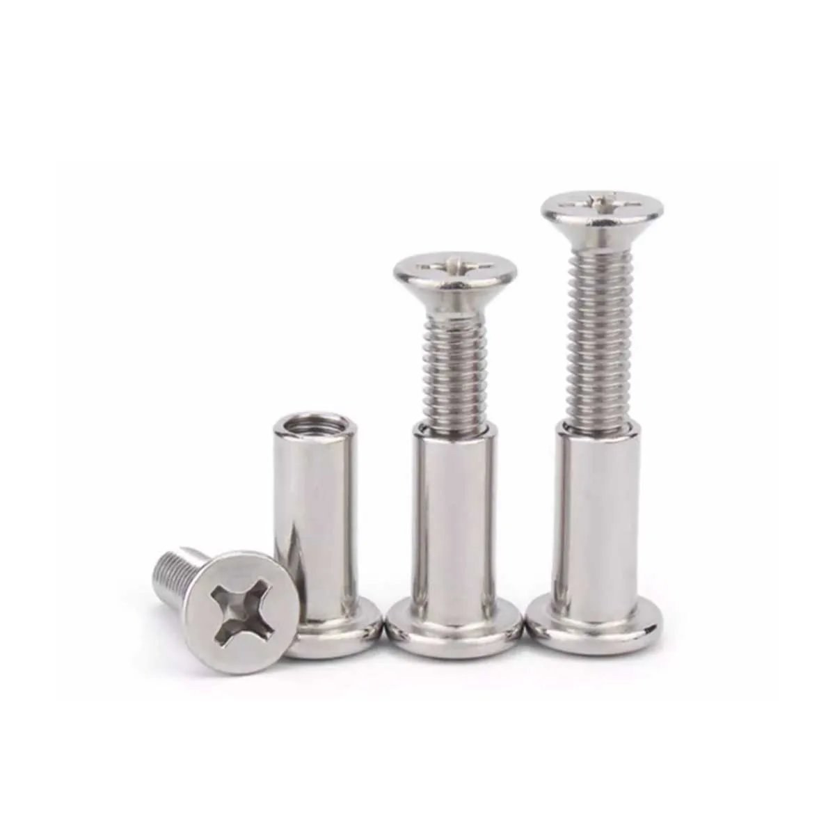 M5M6M8M10 Stainless Steel 304 Cross Countersunk Head Locking Screw And Nut Set