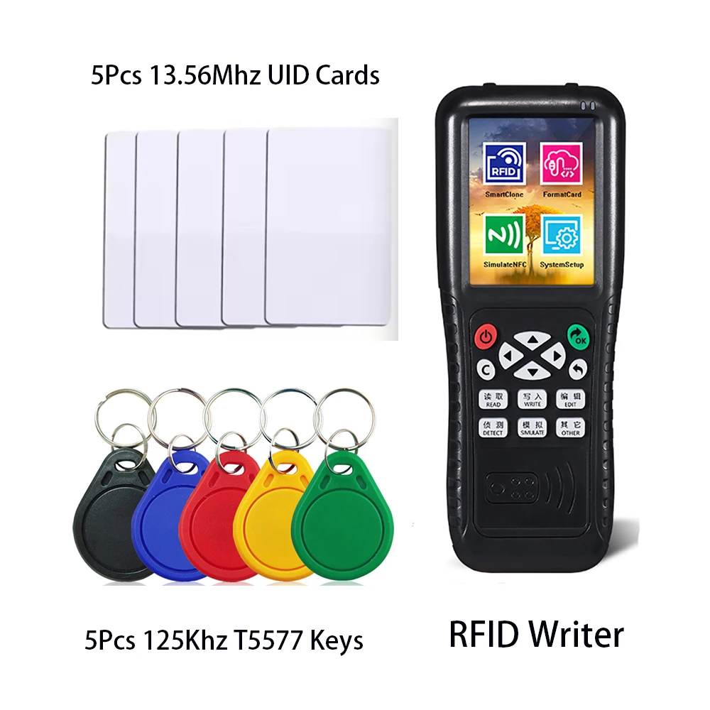 iCopy X100 NFC Smart Card Reader Writer RFID Copier 125KHz 13.56MHz T5577 Keychain RFID Duplicator ID IC Card USB Encrypted Key