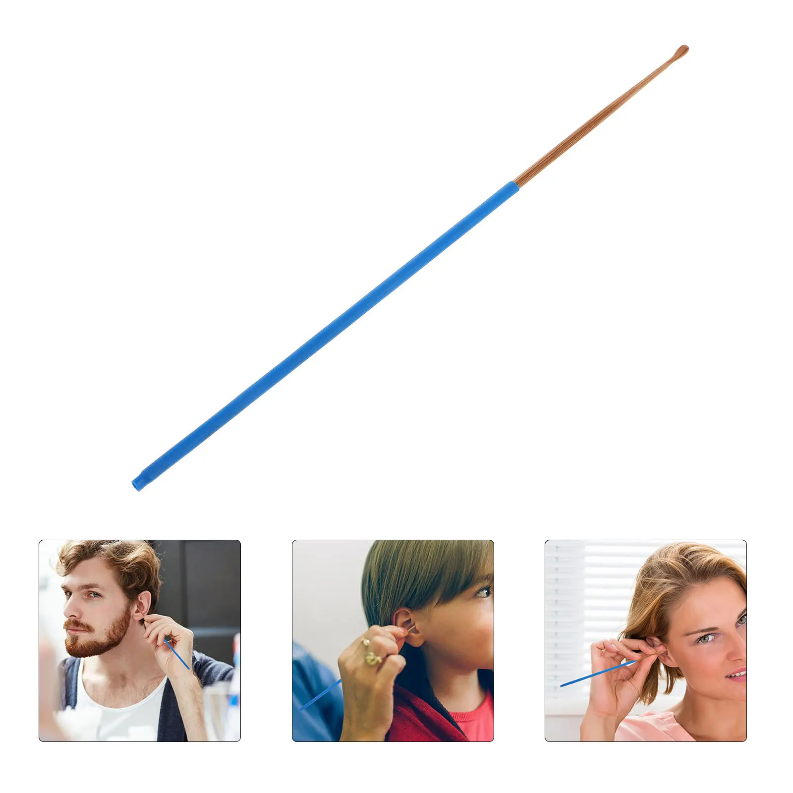 أداة منتقي الشمع من الخيزران، آمنة للاستخدام العادي، تصميم مريح، يحافظ على صحة الأذن، صالون تدليك التجميل المنزلي #1