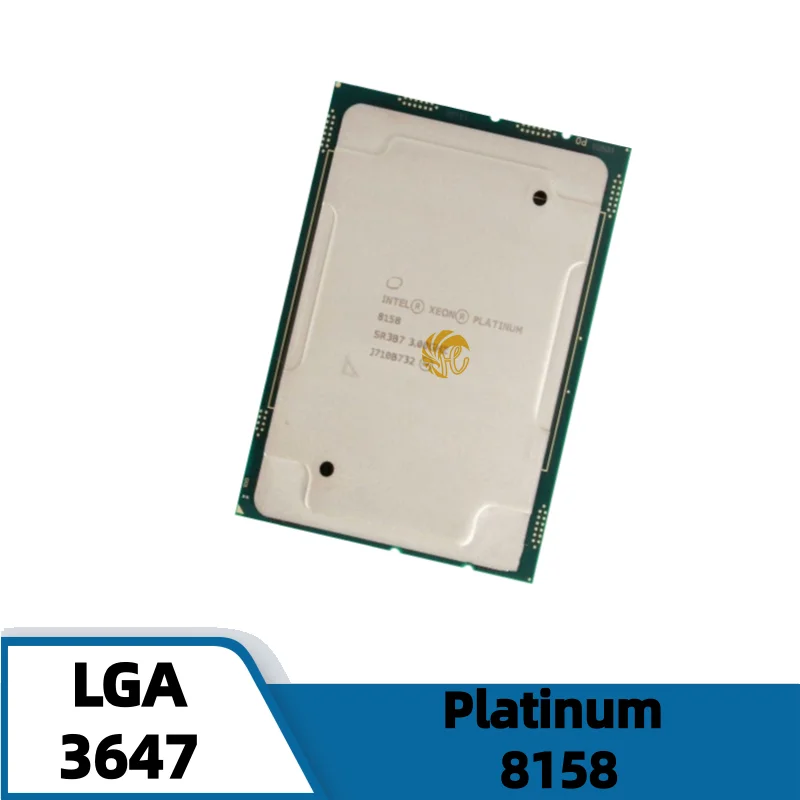 

Процессор Xeon Platinum 8158 8158, 3,0 ГГц, 12 ядер, 24 типа, 24,75 МБ, процессор, 150 Вт, LGA3647
