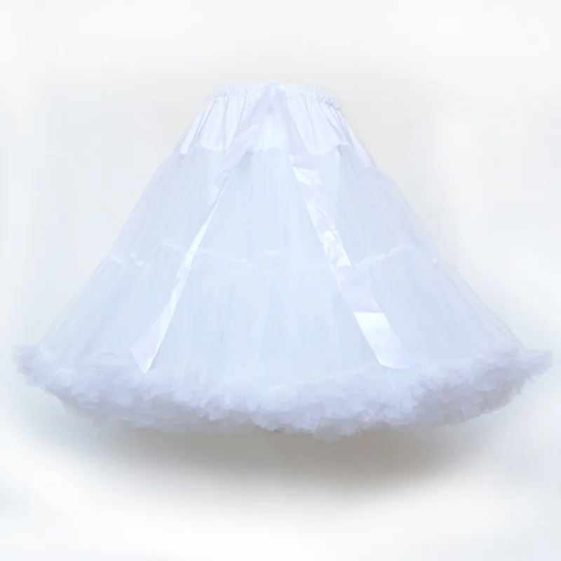 55CM donne ragazze Lolita sottoveste crinolina sottogonna Tutu principessa gonna Cosplay