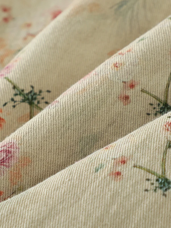 

Authentic Retro Artistic Linen Cotton Jaet Thiened Winter Warm Coat Buttoned Cotton Clothes Loose Fit Long Sve round Ne