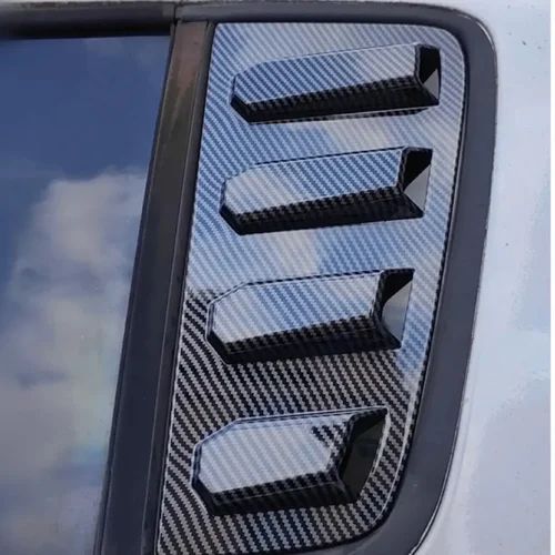 Imagen 2 del producto Cubierta de rejilla para ventana trasera de coche, embellecedor de persiana de ventilación lateral Exterior, Scoop ABS, 4 puertas, para Suzuki Swift 2005-2010, 2 uds.