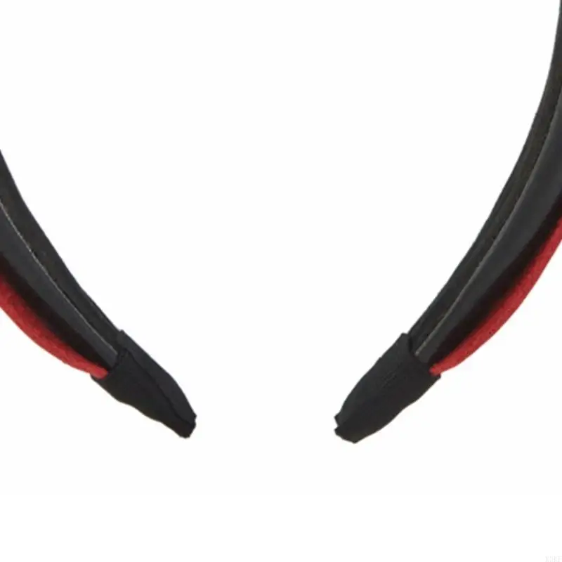 

K3KF Punk Headband Leather Buckle Headband PU Leather Headband Gothic Rock Headband