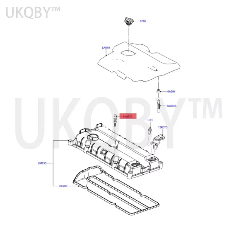 Yi bo Fu ru i Si 1.5 Engine upper guard plate screw CN156A957BA