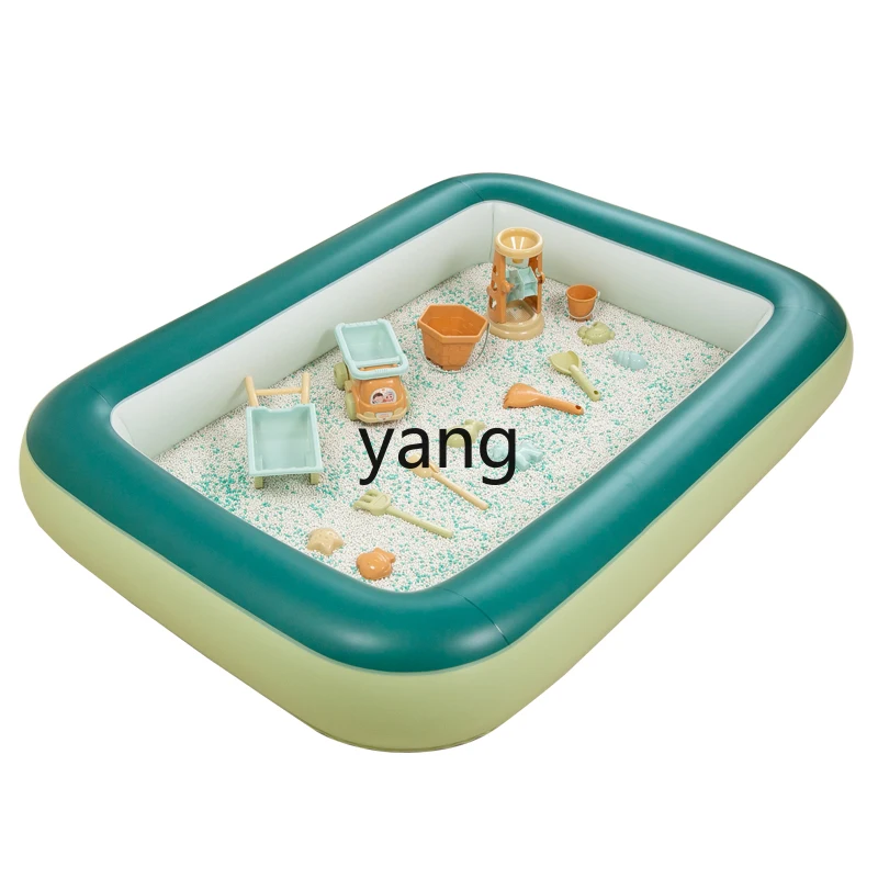 

CX Rectangular Family Digging Sand Sand Toy Inflatable Children Indoor Sand Basin Fence for Household