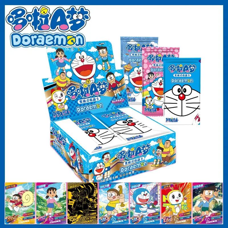 2024 New Doraemon Cards Full Foil Cards Tinker Bell Robot Cats Blue Fat People CP Rare Cards Collector's Cards Anime Peripherals