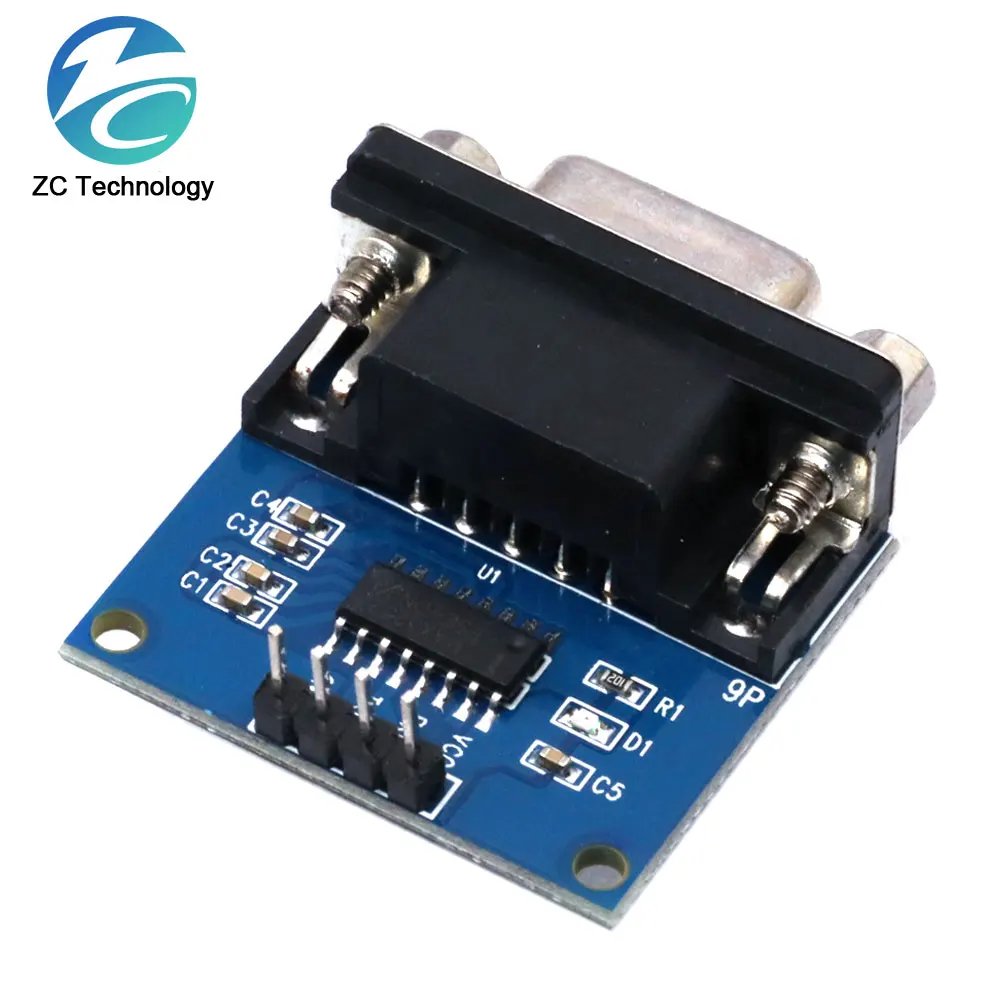 MAX3232 RS232 to TTL Serial Port Converter Module DB9 Connector MAX232 For Arduino