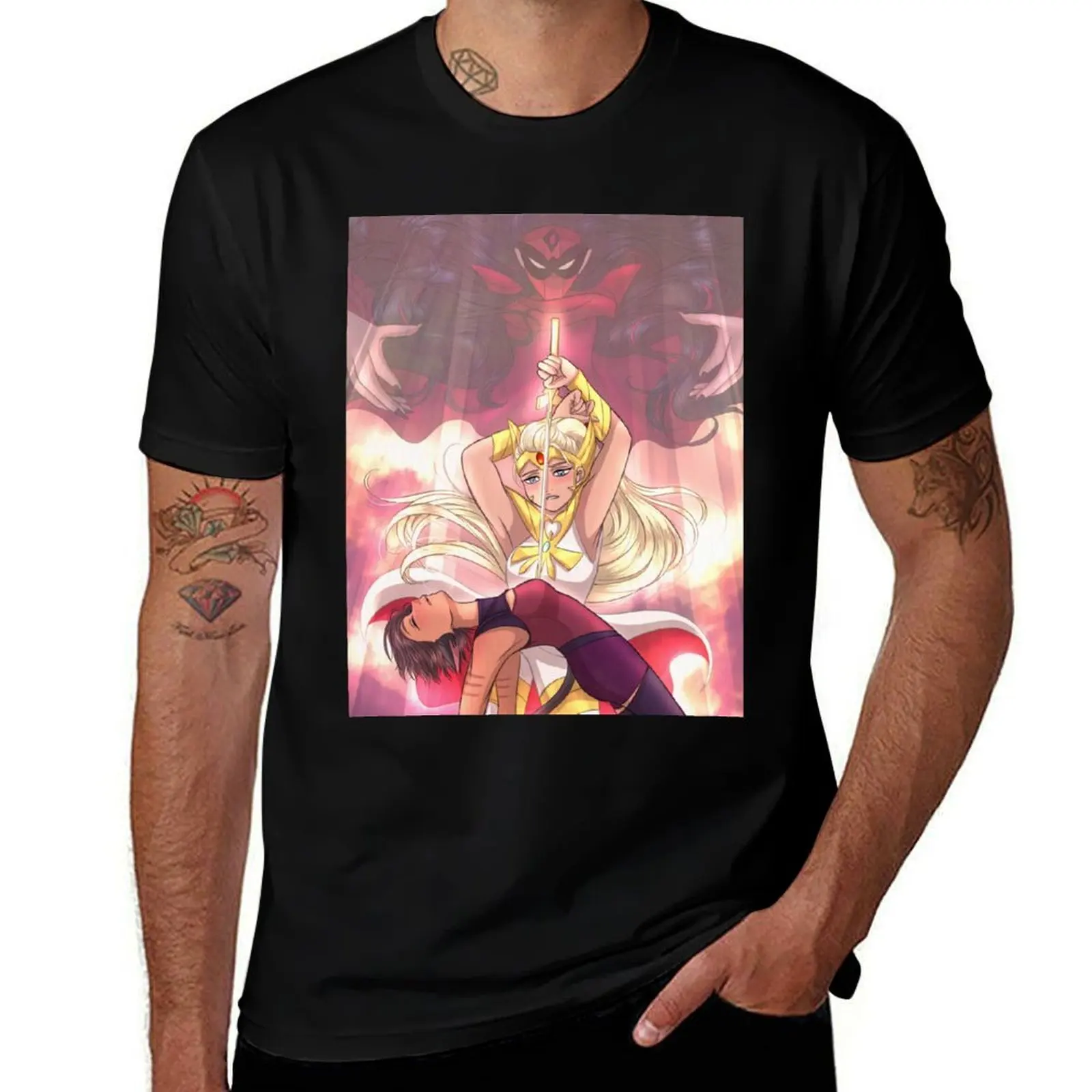 She-ra Utena tribute T-Shirt All Match Basic Short Sleeve Top