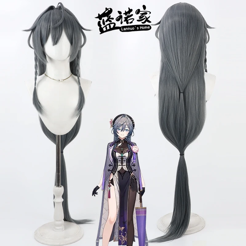 NIJISANJI Virtual YouTube Kisara Cos Cosplay Wig Halloween Carnival Party Prop Synthetic Hair Heat Resistant Fiber + Wig Cap