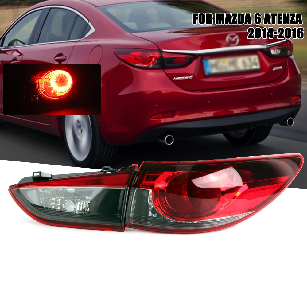 

Левый/правый задний фонарь для Mazda 6 Atenza 2014 2015 2016, светодиодный задний фонарь, стоп-сигнал с