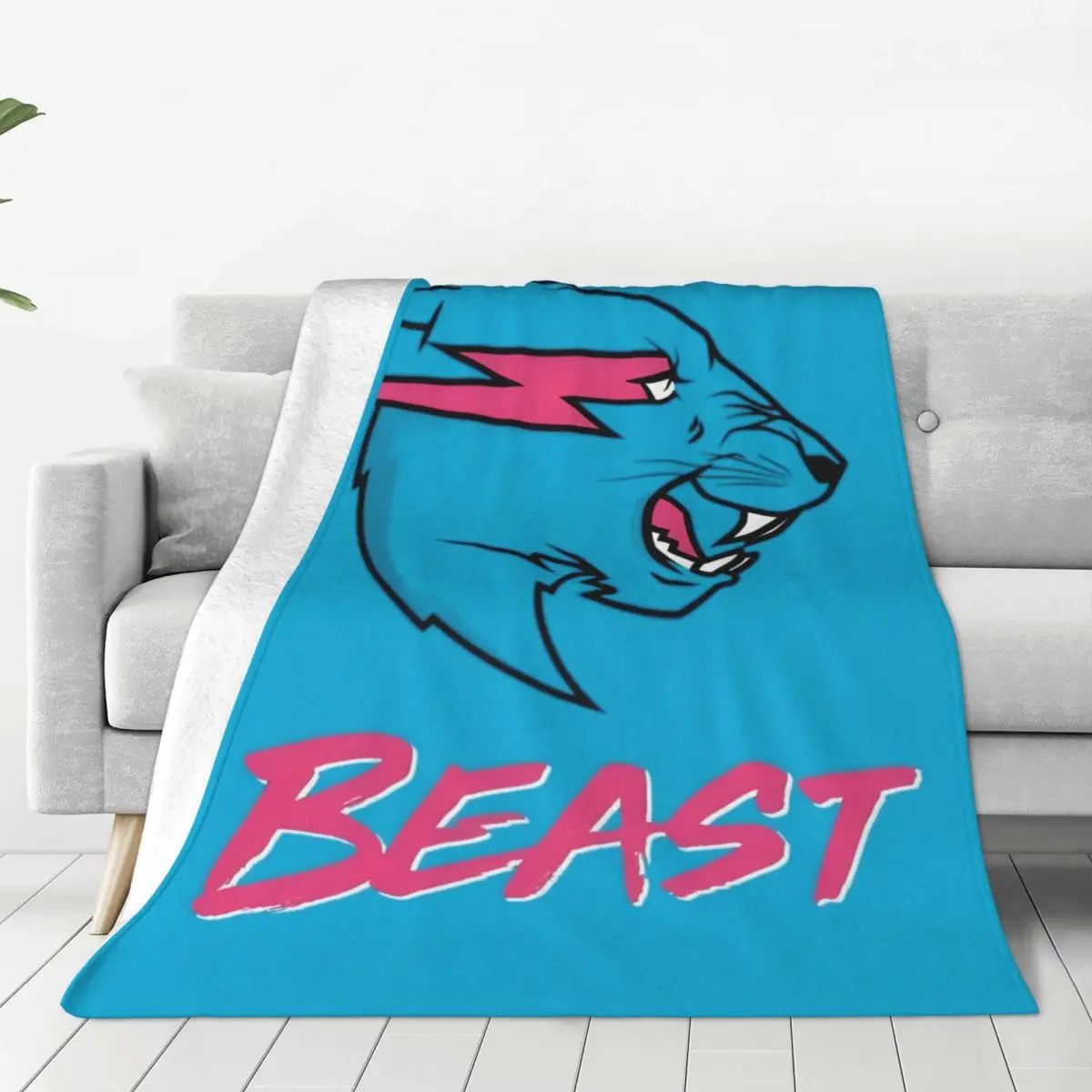 Game Blogger Mr Gaming Beast Velvet Throw Blanket Blanket for Home Outdoor Lightweight Bedspread