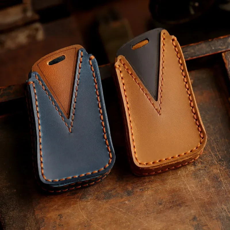 for Lexus ES200 RX ES300 NX200 Car Key Case Genuine Leather Handmade Key Fob Cover Protective Shell