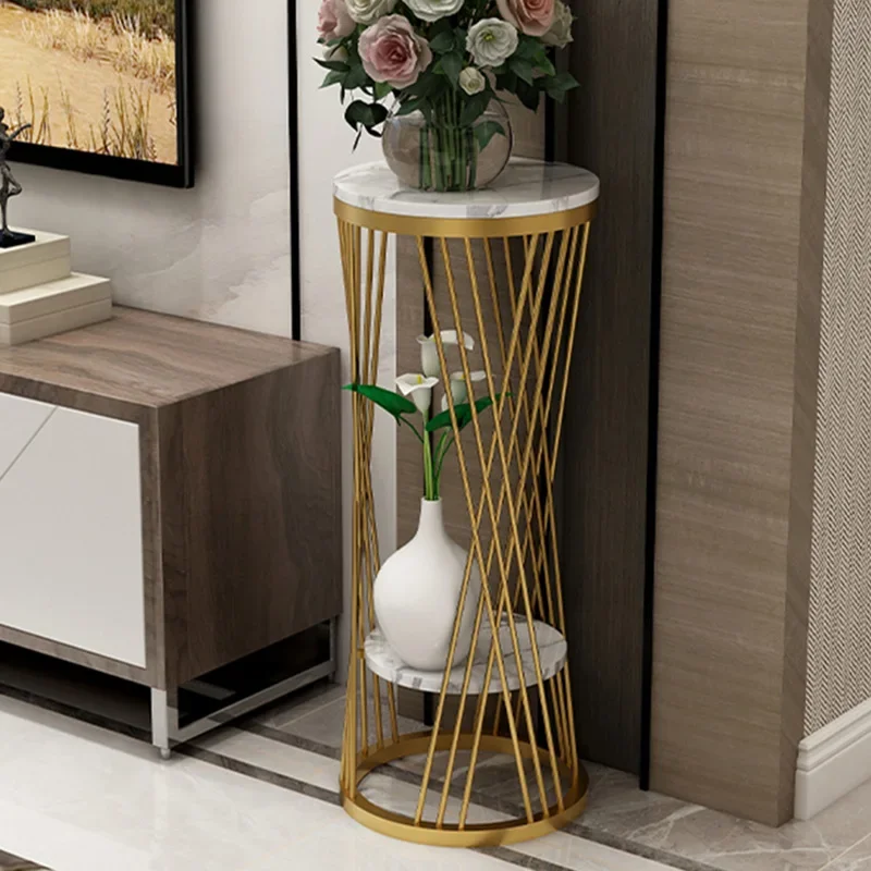 Nordic Vase Coffee Table Luxury Gold Leg Holder Flower Frame Floor Coffee Table Living Room Mesas De Centro Para Salon Furniture