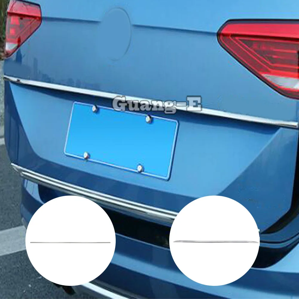 

Для VW Volkswagen Touran L 2016 2017 2018 2019 2020 палка из нержавеющей стали задняя дверь задняя дверь рамка пластина отделка детали багажника