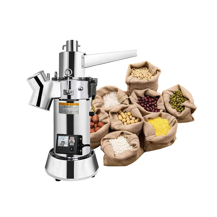 

Small Business Flour Grinding Machine Stainless Steel Spice and Pepper Grinder with 220V Motor Big Power for Small Spaces