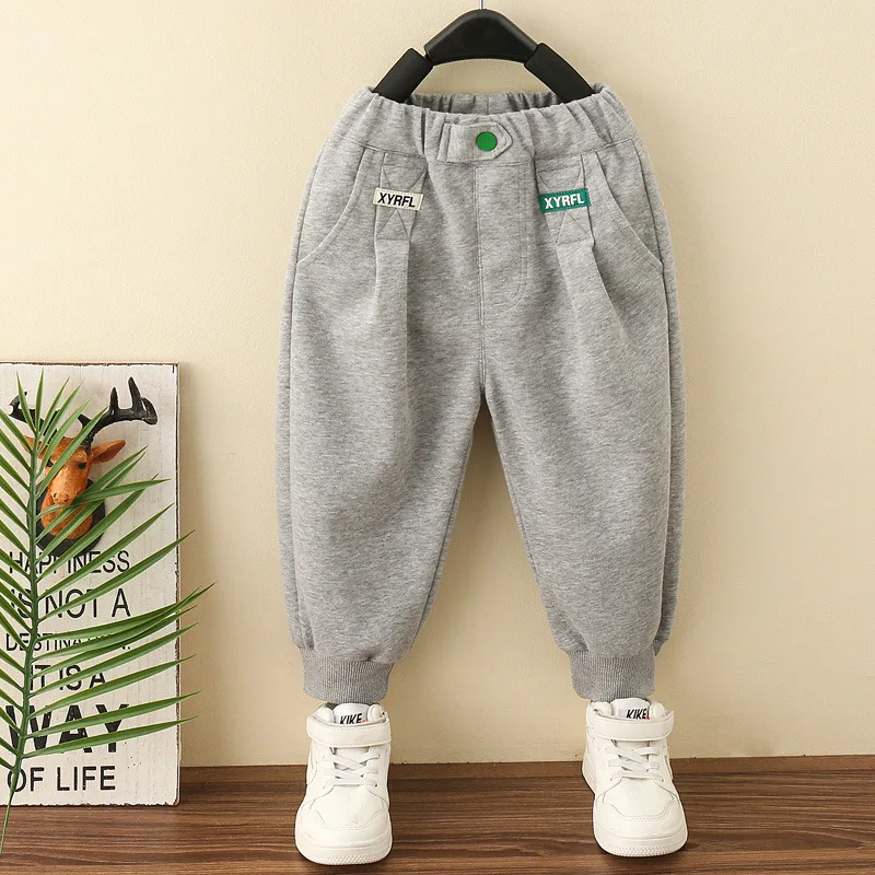 

Детские однотонные спортивные штаны для мальчиков, повседневные штаны Джокер Харун, штаны для бега с эластичной резинкой на талии, модные штаны для девочек, От 2 до 7 лет