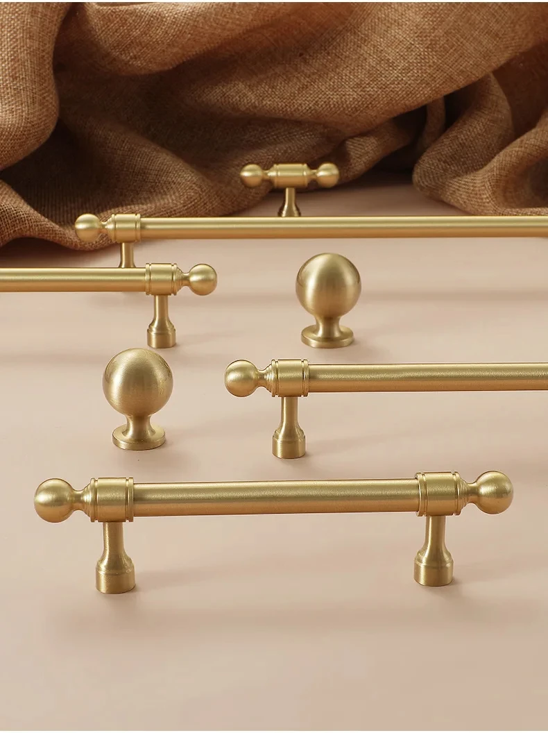 Matte Gold Cabinet Handles Desk Drawer Pull Furniture Door Knob for Drawer Knob Wholesale Furniture Hardware Kitchen Accessories