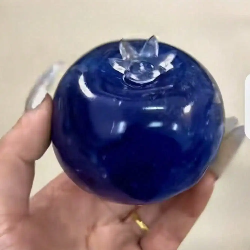 Blueberry Squishy Toy TPR Slow Rebound Fruit Fidget Squeeze Toy Realistic Simulation Anti-Anxiety Sensory Toy Desktop Office Stress Relief Decor Novelty Gift For Teens Adults