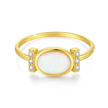 8 最佳銷售 火蛋白石戒指 - №4