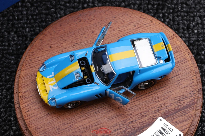 PGM 1:64 250GTO 112# Exhibition Version Simulation Limited Edition All Open Alloy Metal Static Car Model Toy Gift