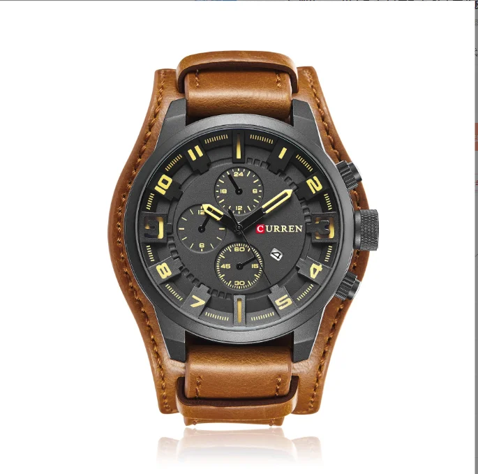 2024 Men's Fashion Casual Watch Waterproof Quartz Strap Watch