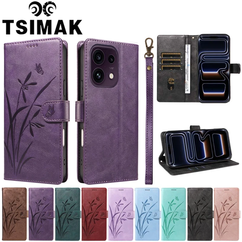 Magnetic Wallet Case For OPPO Reno 14 15 16 Pro Reno16 F FS 14F 15F 16F Reno15 15Pro Max Mini 5G Phone Cover Flip Leather Coque