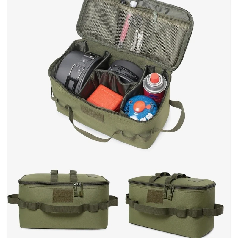 Bolsa de Armazenamento para Botijão de Gás para Acampamento ao Ar Livre, Grande Capacidade, Bolsa para Ferramentas de Fixação ao Solo, Kit de Utensílios de Cozinha para Piquenique