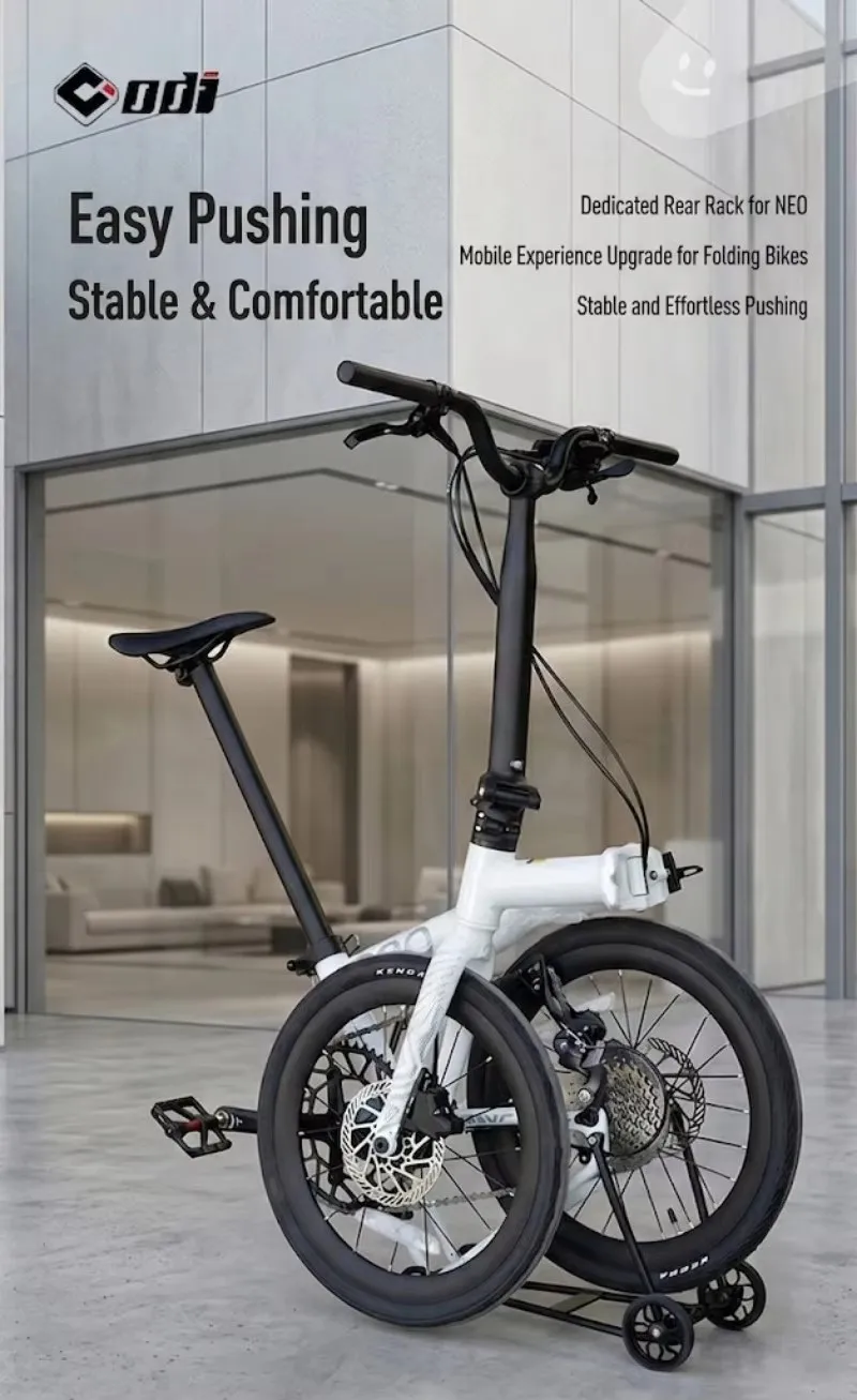 ODI Gepäckträger für JAVA NEO 16 Zoll 20 Zoll Faltrad, Heckträger mit Rad, Fahrrad-Erweiterungsgepäckträger, Spezialzubehör – Detail 4