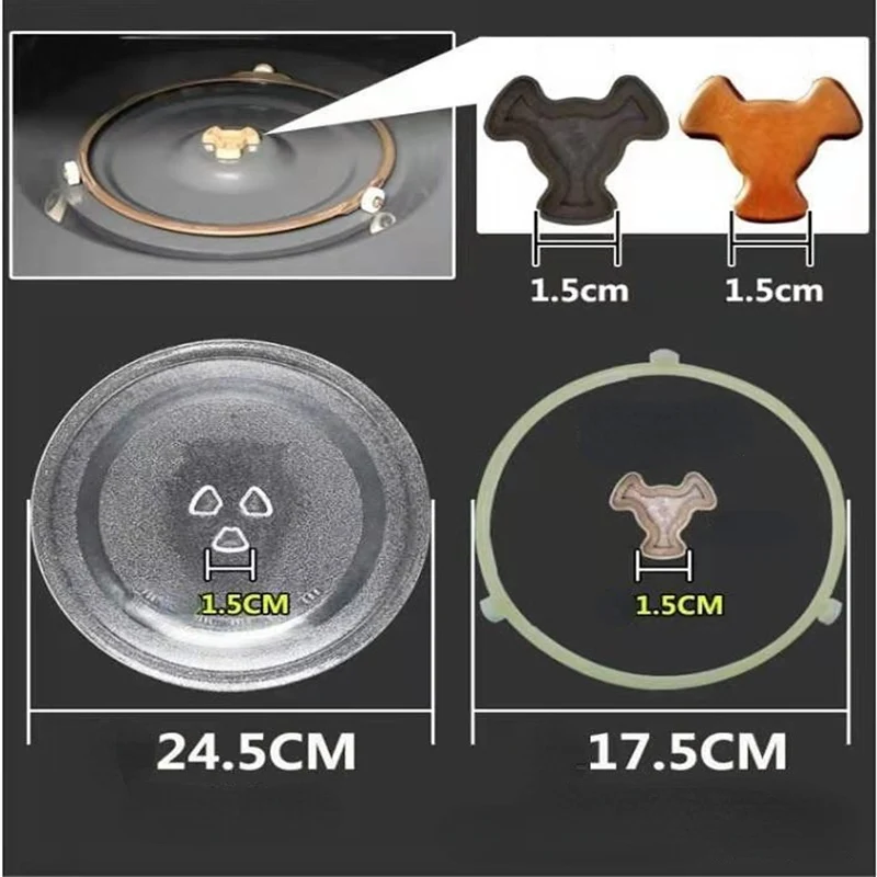 Microwave Oven Glass Turntable, Chassis Tray, Various Models, 24.5cm, 27cm, 31.5cm