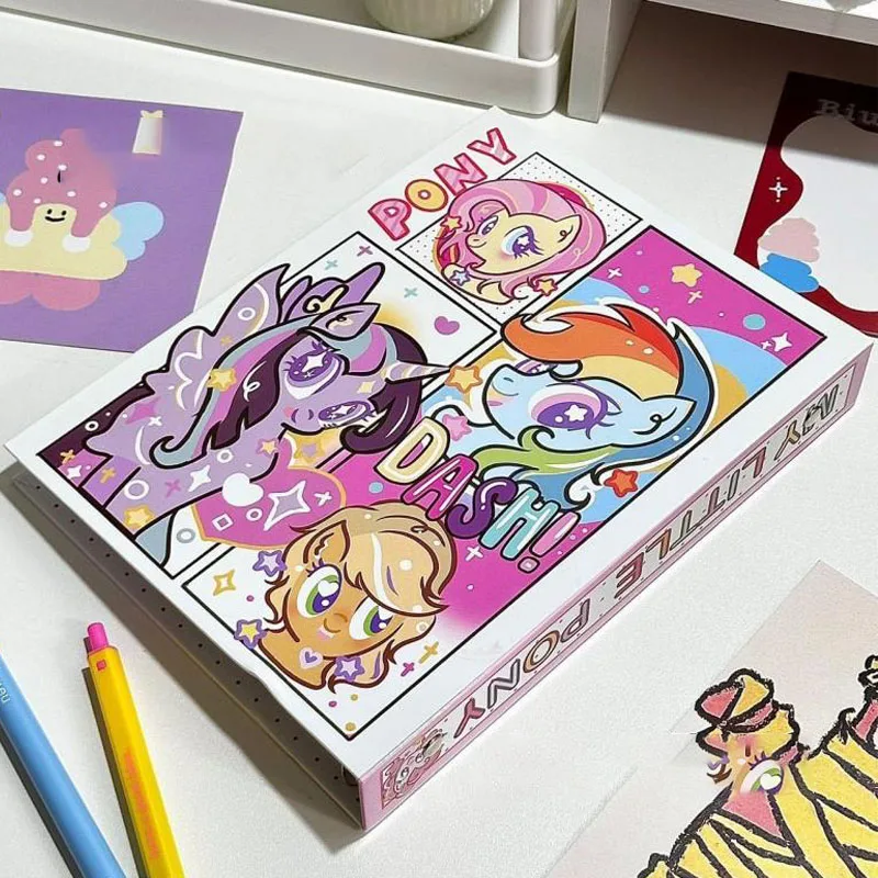 Cartoon Kawaii Cute My Little Pony Loose Leaf Card Book Album High Color Value Storage Booklet Student Birthday Girlfriend Gifts