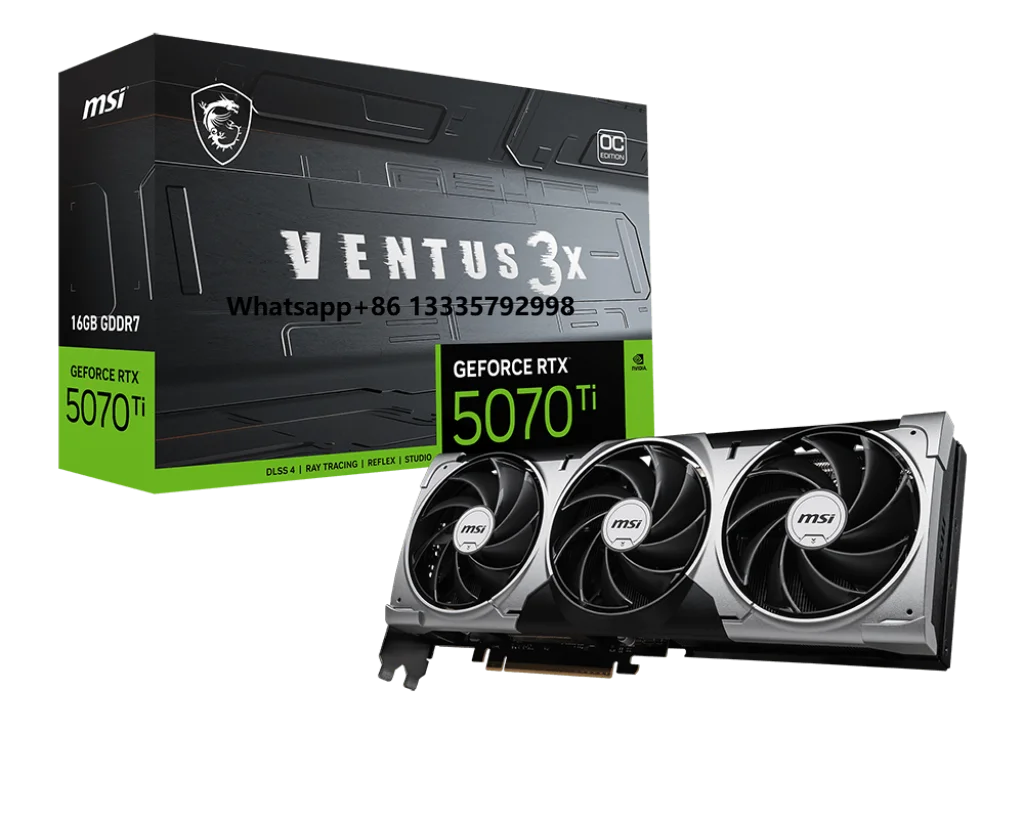 

Новая игровая видеокарта ReleasedMSI GeForce RTX 5070 Ti 16G VENTUS 3X OC, графический процессор, вычислительные видеокарты с искусственным интеллектом для игрового ПК