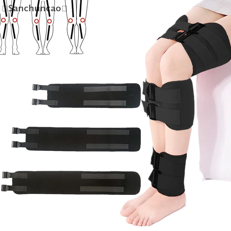 〔San〕Adjustable 3Pcs Effective O/X Type Correction Band Belt Leg Knee Valgum Straightening Posture Corrector Beauty Leg Strap