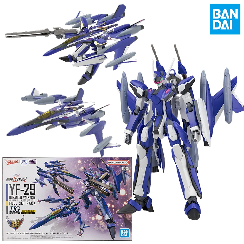 

Original Genuine HG 1/100 YF-29 DURANDAL VALKYRIE (MAXINMILIAN) FULL SET PACK Bandai Anime Model Toys Action Figure Gifts