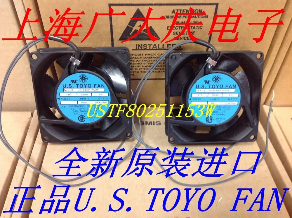 

1PC U.S.TOYO FAN USTF80251153W 115V 6/5W AC medical equipment cooling fan #