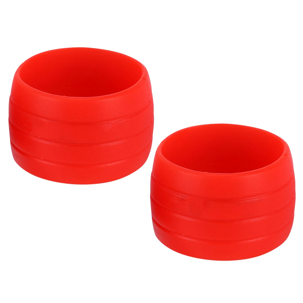 1 пара красных силиконовых заглушек на руль велосипеда, противоскользящая ручка, защитный чехол для дорожных горных велосипедов, прочная защита для трубок