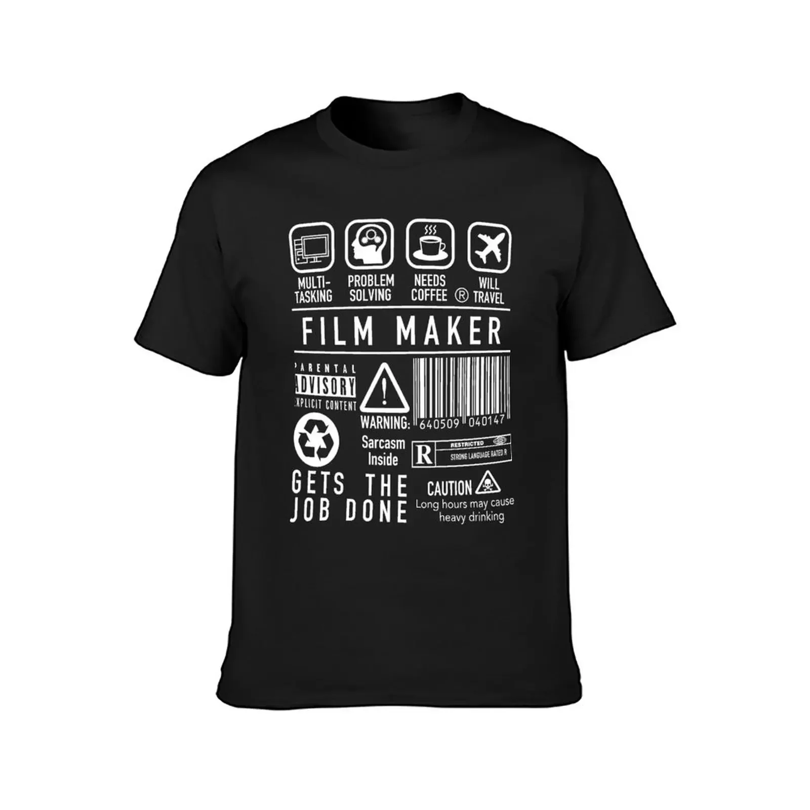 Film Maker Shirt - Inspirational Filmmaker Symbols T-Shirt street wear Blouse men t shirts high quality