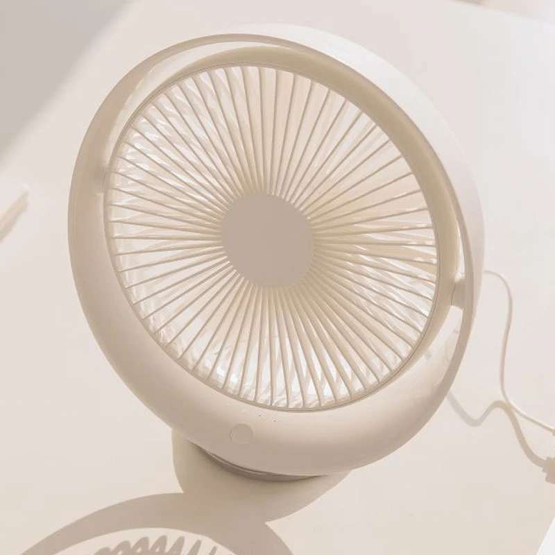 GOB-oElectric Fan USB Autumn Leaf Fan 2000MAh مروحة مكتب قابلة للشحن للمكتب،