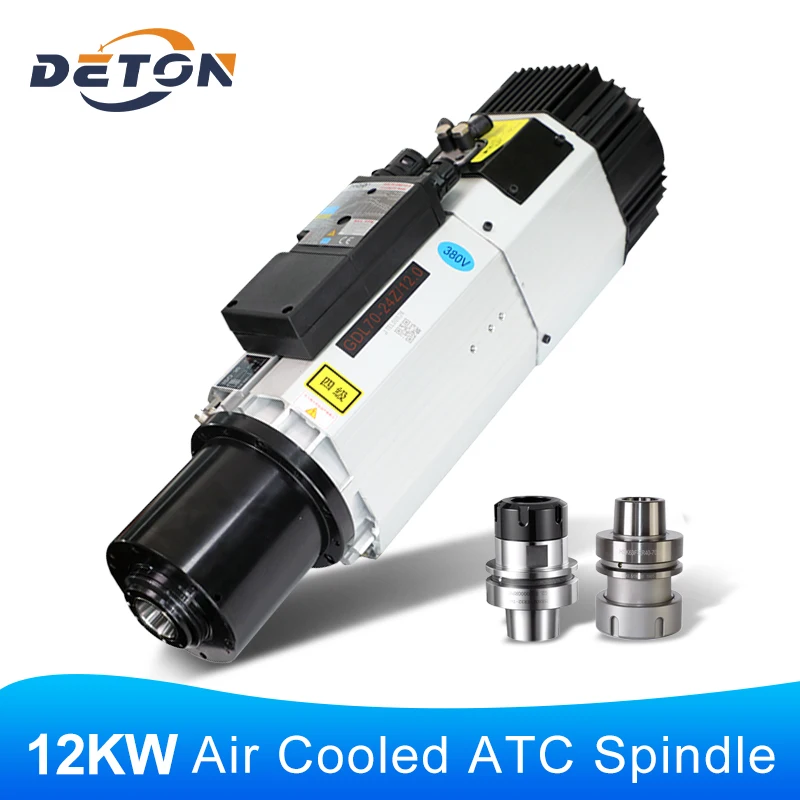 

CNC HQD 12kw HSK63 Air-cooled ATC Spindle Motor CNC Engraving Machine Accessories For Metal Processing Milling Machines