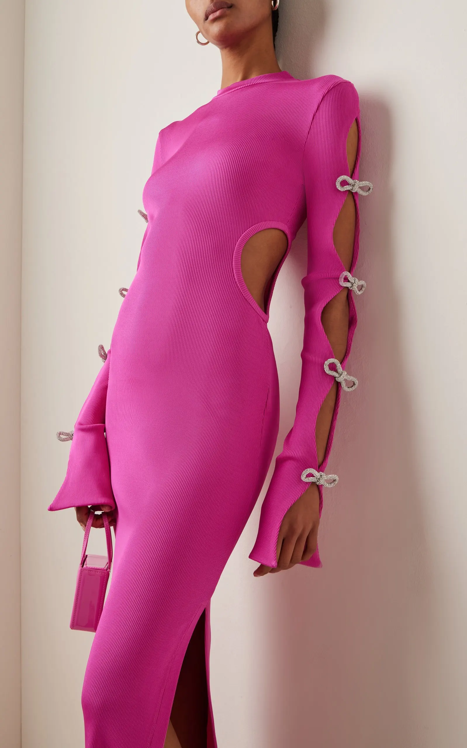 

2023 New Autumn Women Long Sleeve Sexy Backless Bodycon Bandage Long Dress Elegant Evening Party Dress Celebrity Runway Dress