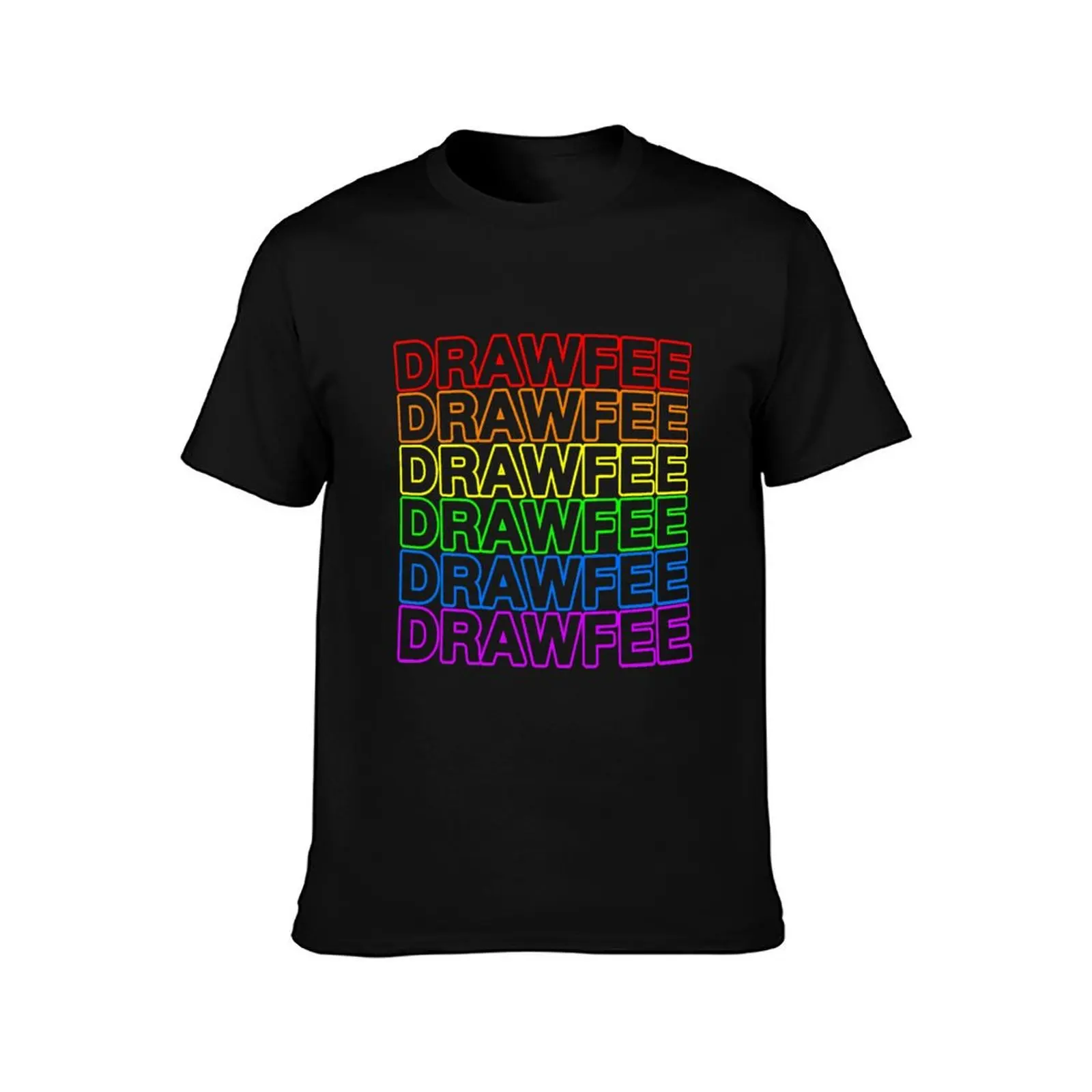 Drawfee Supports Pride T-Shirt man t shirt cotton T-Shirt