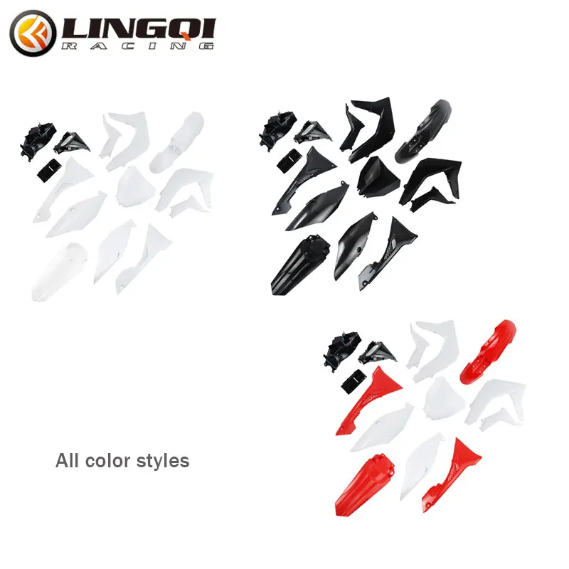LYNNCHI Motorcycle T4 Plastic Cover Fairing Kit Front Rear Fender Mudguard Number Plate Covers For Kayo T2 T 4 Pit Dirt Bike - view 6