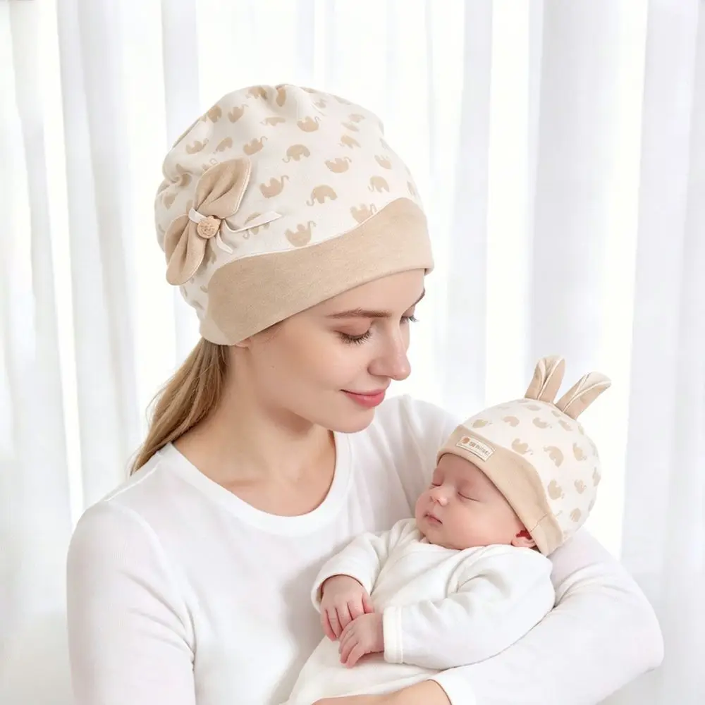 Soft Breathable Maternity Cap Pure Cotton Postpartum Nursing Hat Warm Headwear For Women All Seasons Essential