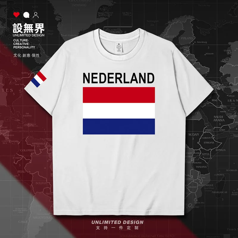 Netherlands Nederland NLD mens t shirt printed brands cotton tees men's new casual gyms sports Short Sleeve summer clothes